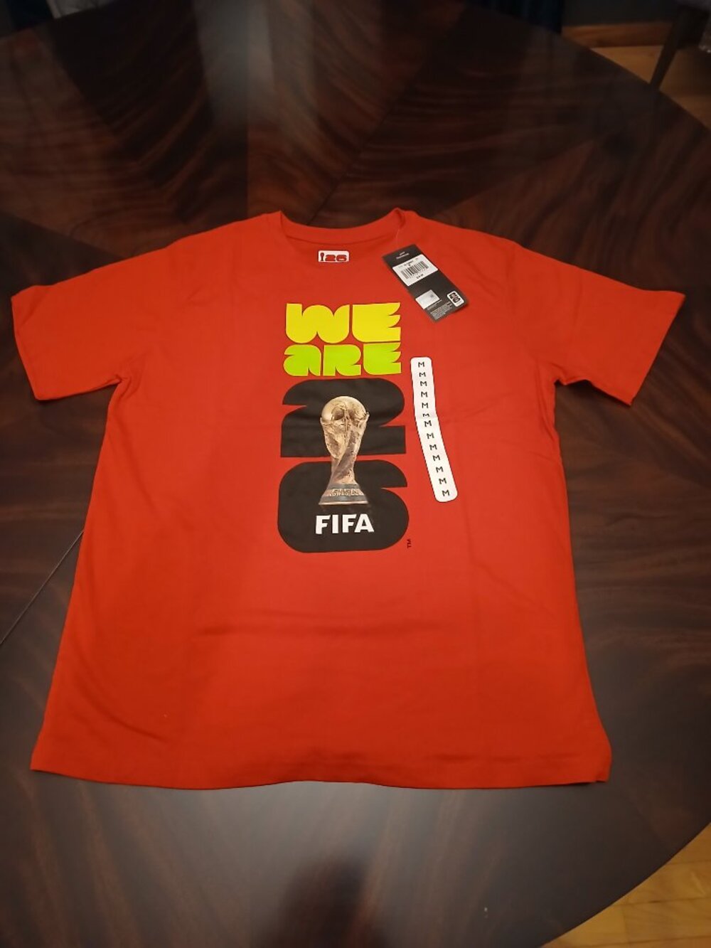 FIFA World Cup Men's Trophy Red T-Shirt Official FIFA Licensed Product
